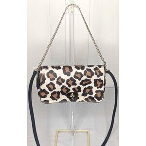 Coach Leopard (Ocelot) Print Mini Ruby Crossbody Bag with Chain NWT